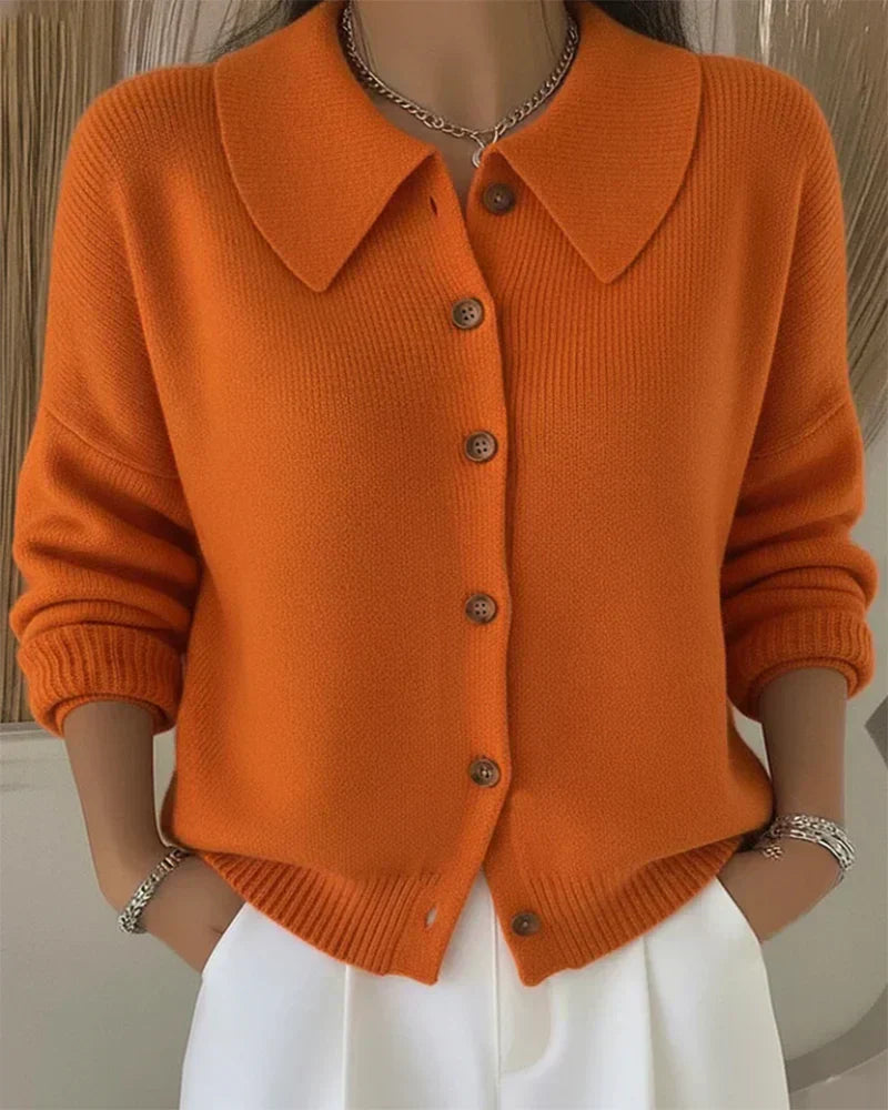 Rosa | Button Collar Cardigan
