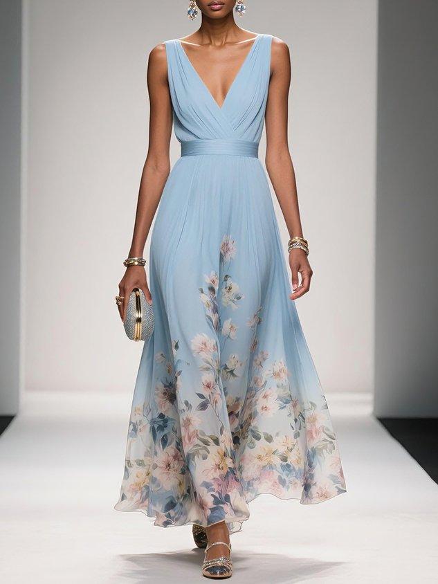 Fiona | Women Floral Print Wedding Guest Dress
