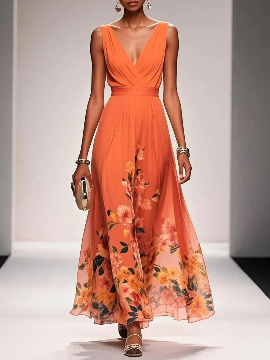 Fiona | Women Floral Print Wedding Guest Dress