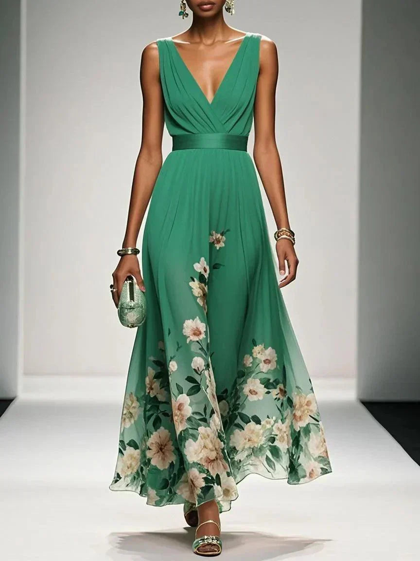 Fiona | Women Floral Print Wedding Guest Dress