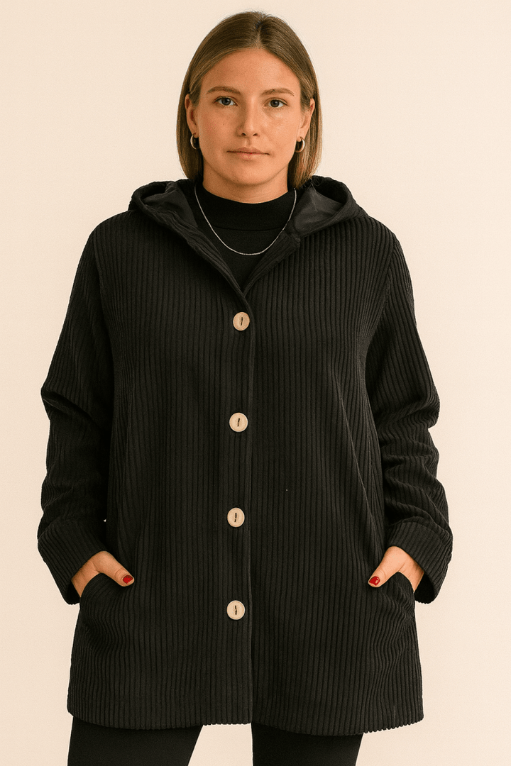 INDIE | CORDUROY HOODED JACKET